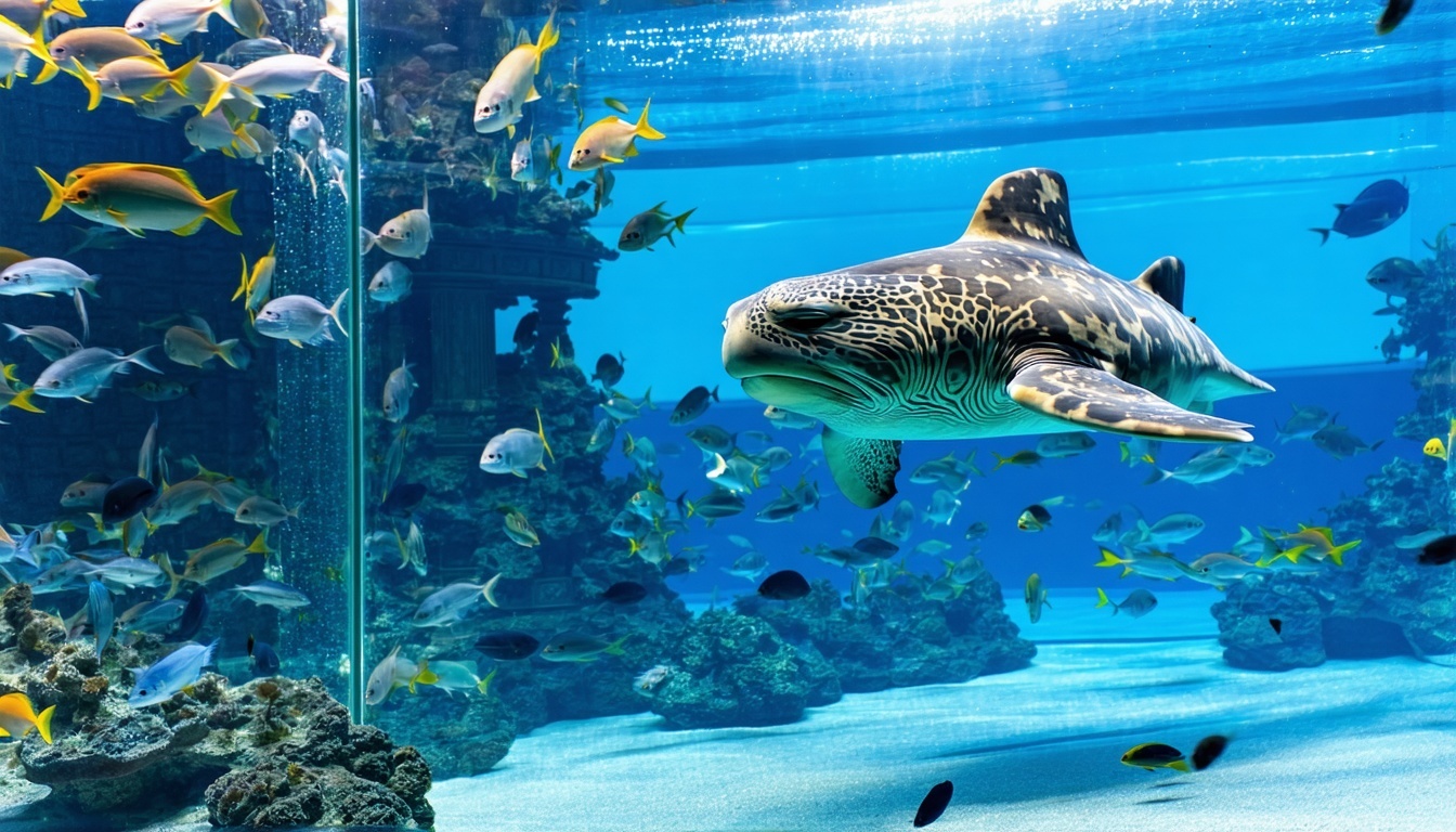 Marine animal encounter at Aquaventure World Dubai