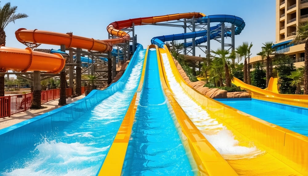 Aquaventure World Dubai water slides and attractions Aquaventure World Dubai water slides and attractions